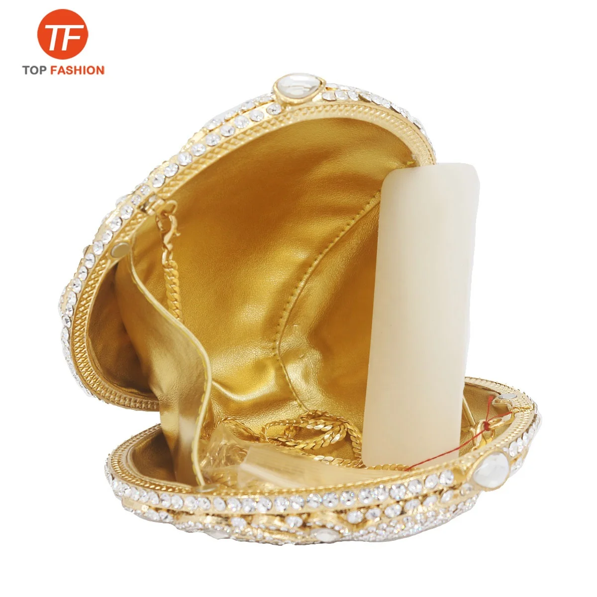 China Factory Wholesales Crystal Rhinestone Clutch Purse for Formal Party 3 D Tiger Head Diamante Evening Bag