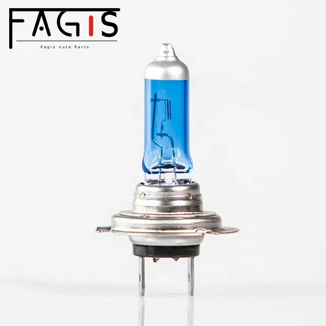 Fagis h7 auto headlight lamp 12v 55w blue halogen bulb long lifespan