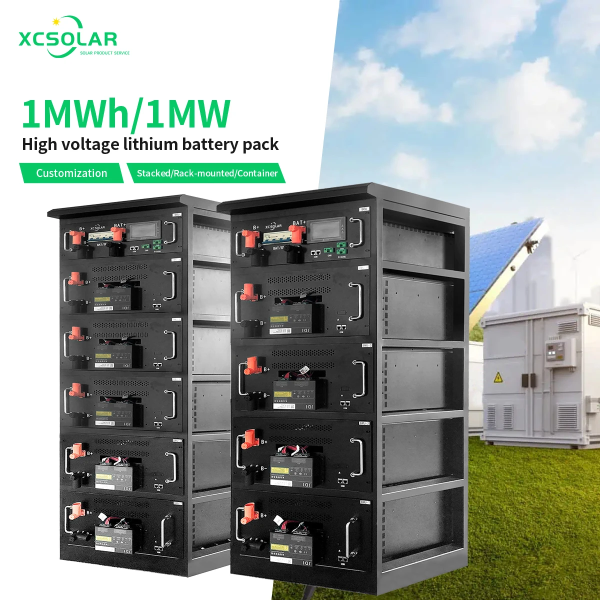 Solar Energy Storage System Battery With Smart Bms Lipower Offgrid Solar Energy Storage Inverter Outdoor All-in-one