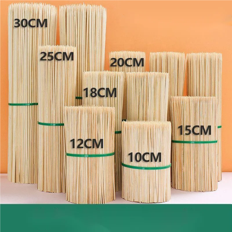 Bamboo Marshmallow Skewers No Point Skewer Stick Cotton Candy Corn Sticks for Automatic Cotton Candy Making