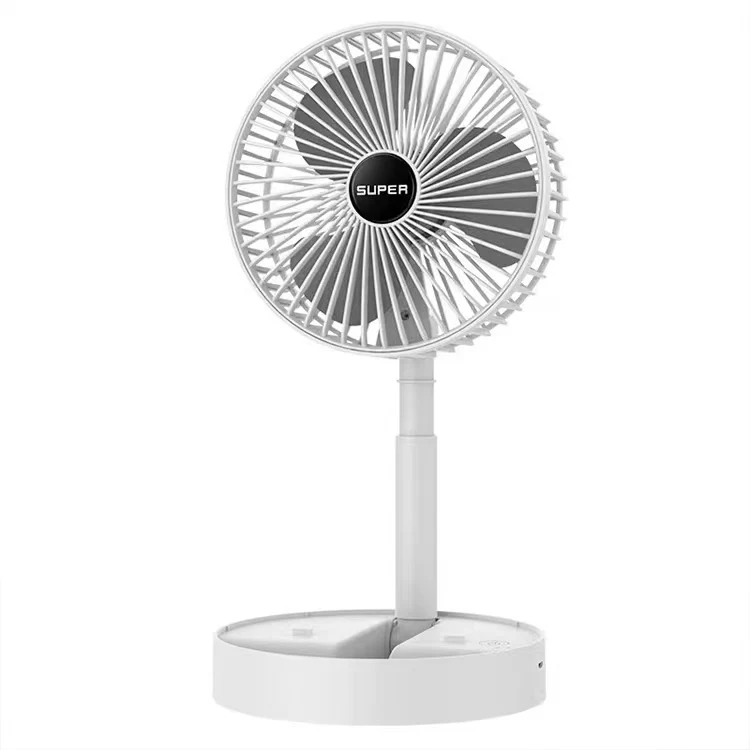 Explosive New Products Cool Mini Telescopic Folding Fan Portable Dc Brushless Fan Portable Rechargeable Table Fan Practical