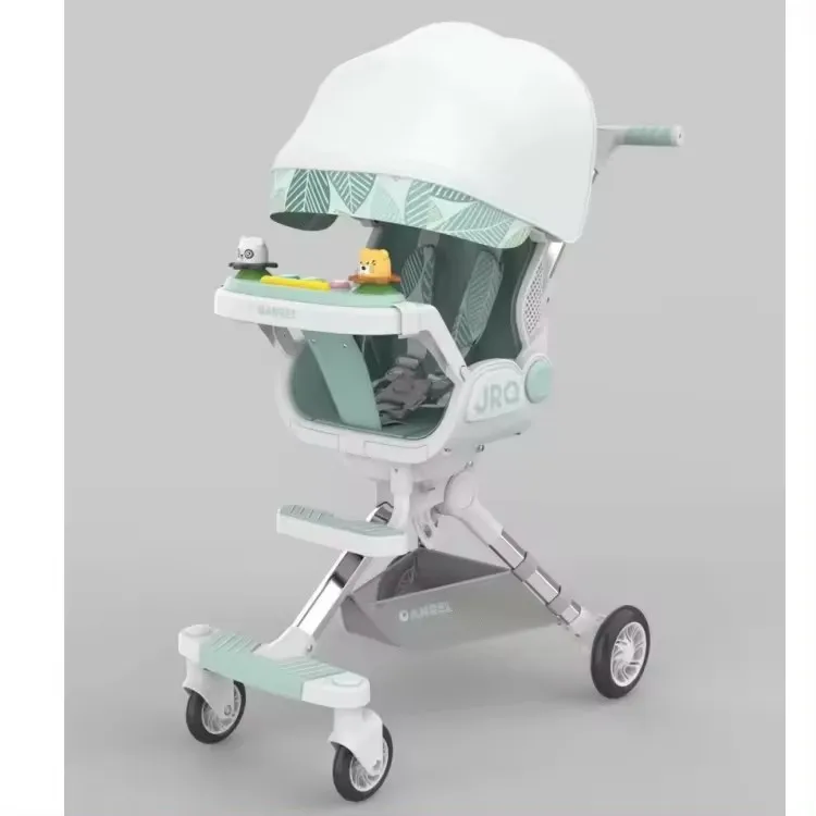 Baby Furniture Factory Aluminum Folding Baby Stroller In Shock Baby Strollers With Adjustable Backrest