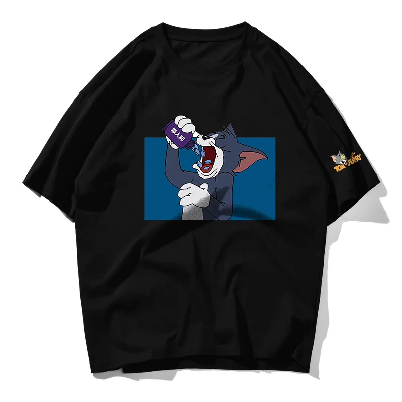 
Oem Brand Logo Custom Printing Custom Cute Animal Pattern Pink Panther Organic Cotton Vintage Blank T Shirts 