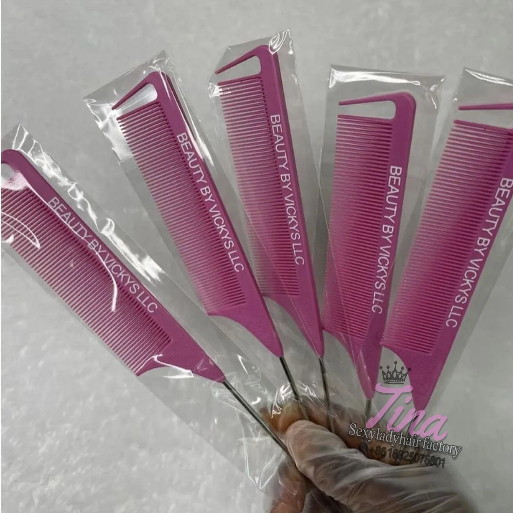 2023 hard Plastic Hair Detangler Brush comb Detangling Hair edge Brush Combs Low Price hair parting comb