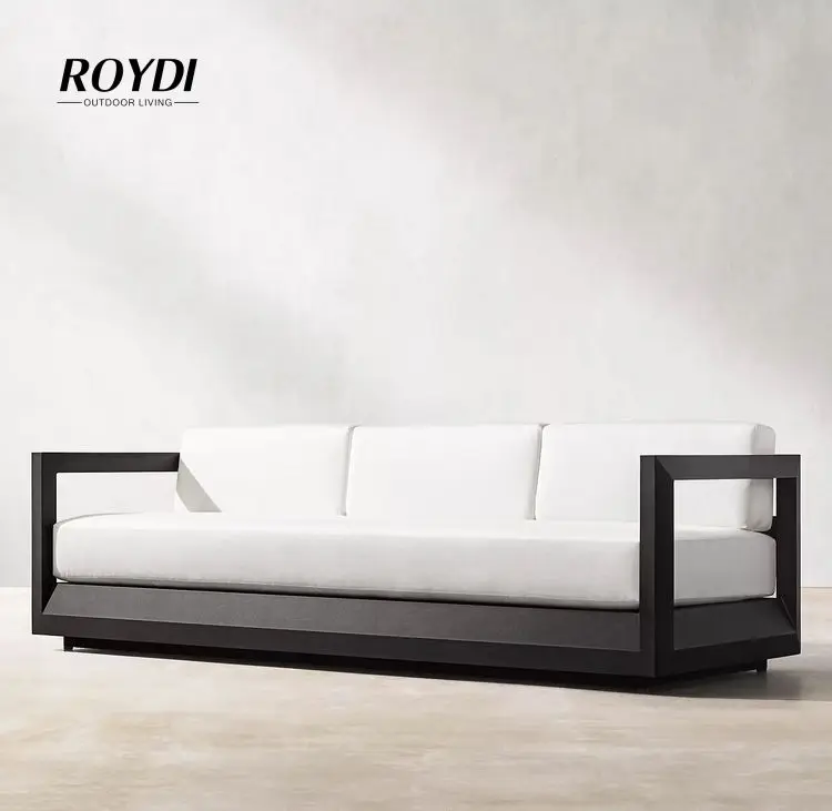 Roydi Aluminum Outdoor Garden Furniture Rh Sofa Waterproof Patio Sofa