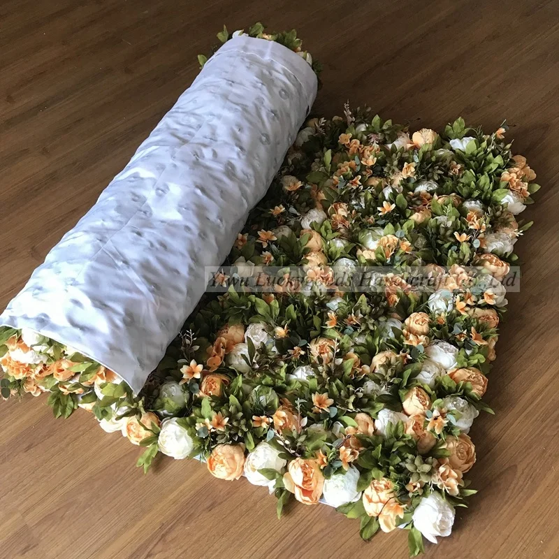 LFB1101 roll up flower wall cloth base for wedding photo backdrop