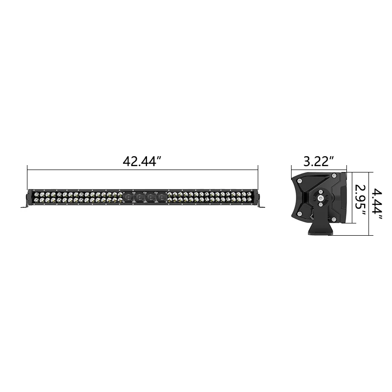 42inch 42' New DeLED Light bar 1LUX@1497M 14000LM IP68 High Power 380W 4 lasers LED Light bars for Cars