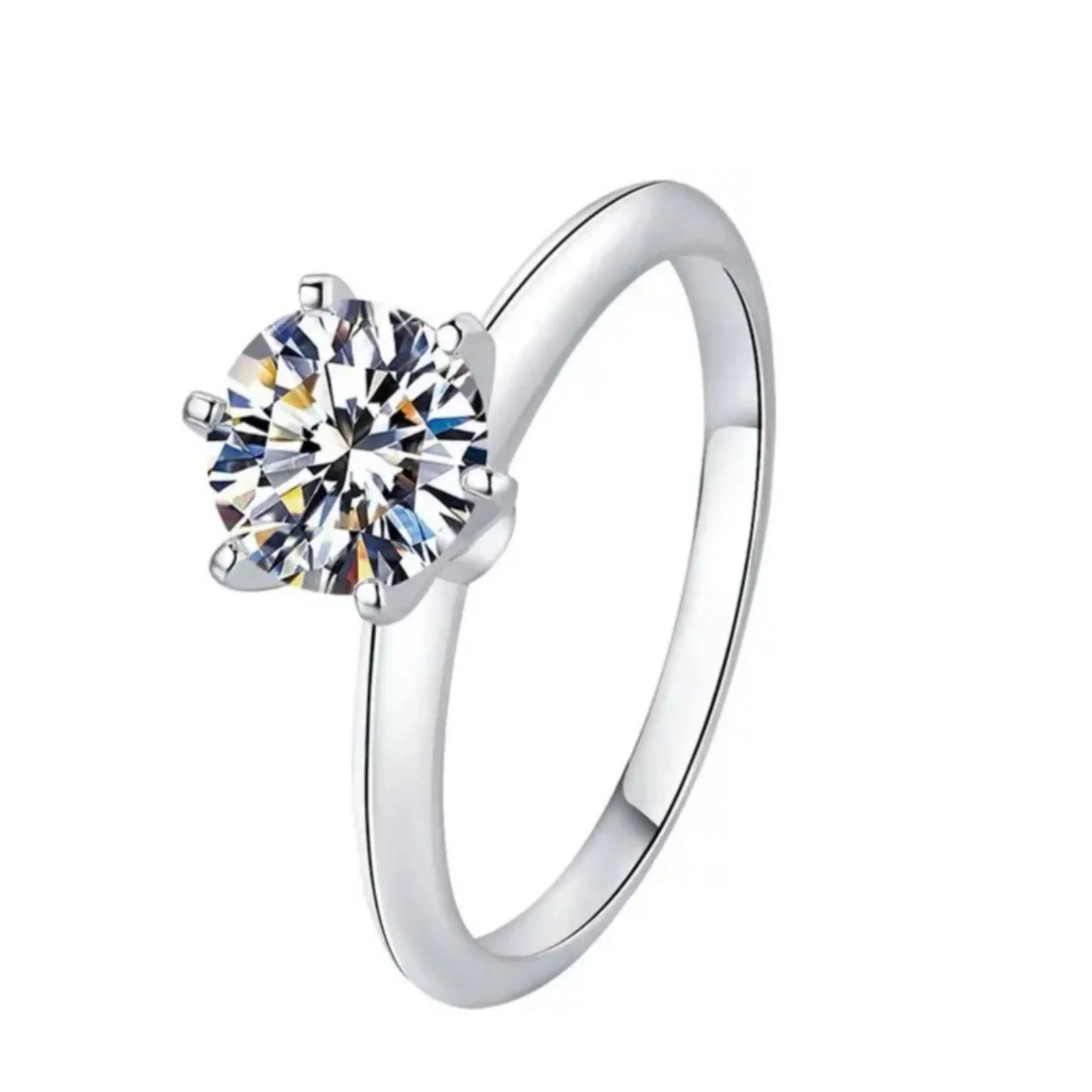 AIM jewelry Gem 10k 14k 18K solid gold DEF color 1carat cushion cut moissanite engagement wedding halo ring for girls gift