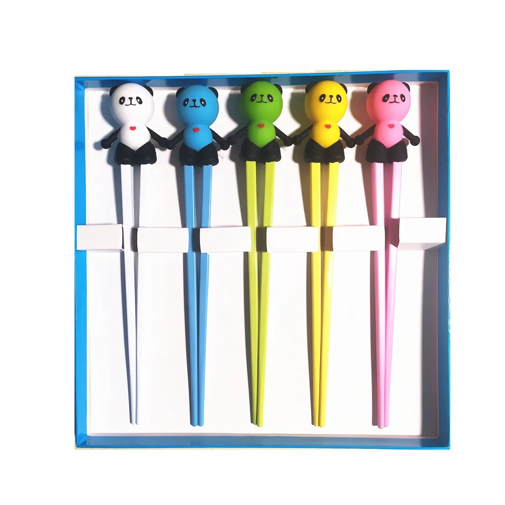 Factory Direct Supply Children Training Chopsticks  Sets Silicone Chopsticks for Children Use