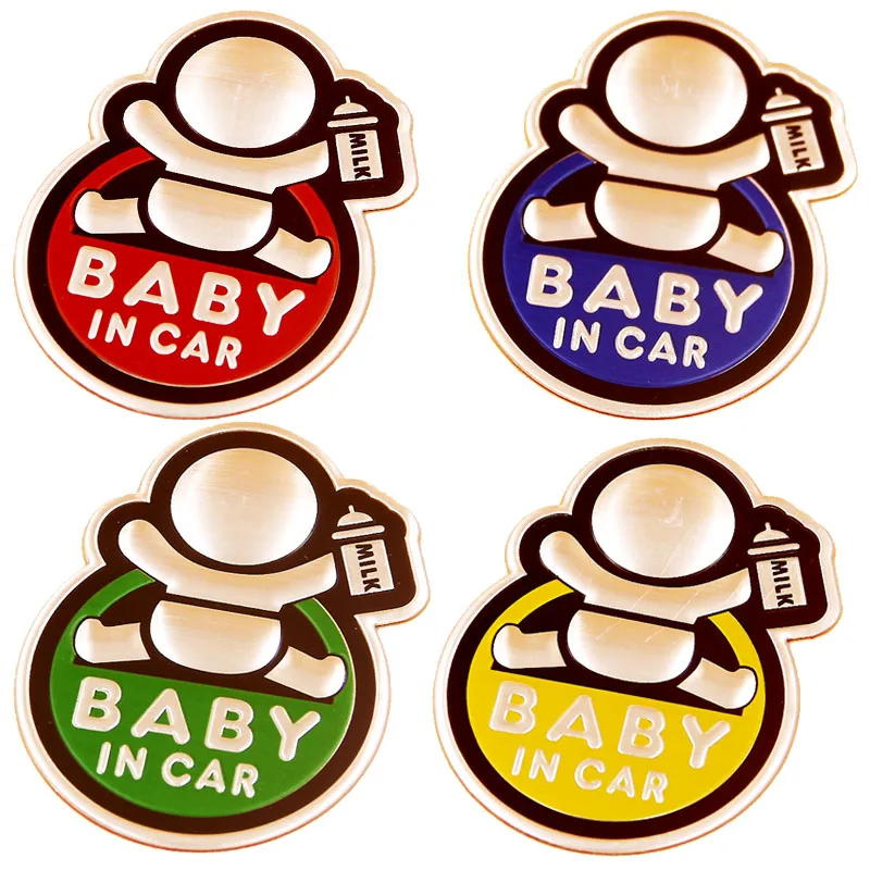 Пользовательская Безопасность 3d наклейка на автомобиль ребенка на доске знак