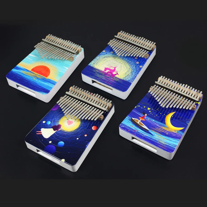 Wholesale price Custom 17 keys thumb piano Kalimba  Professional musical instruments Mbira for sale Factory Price