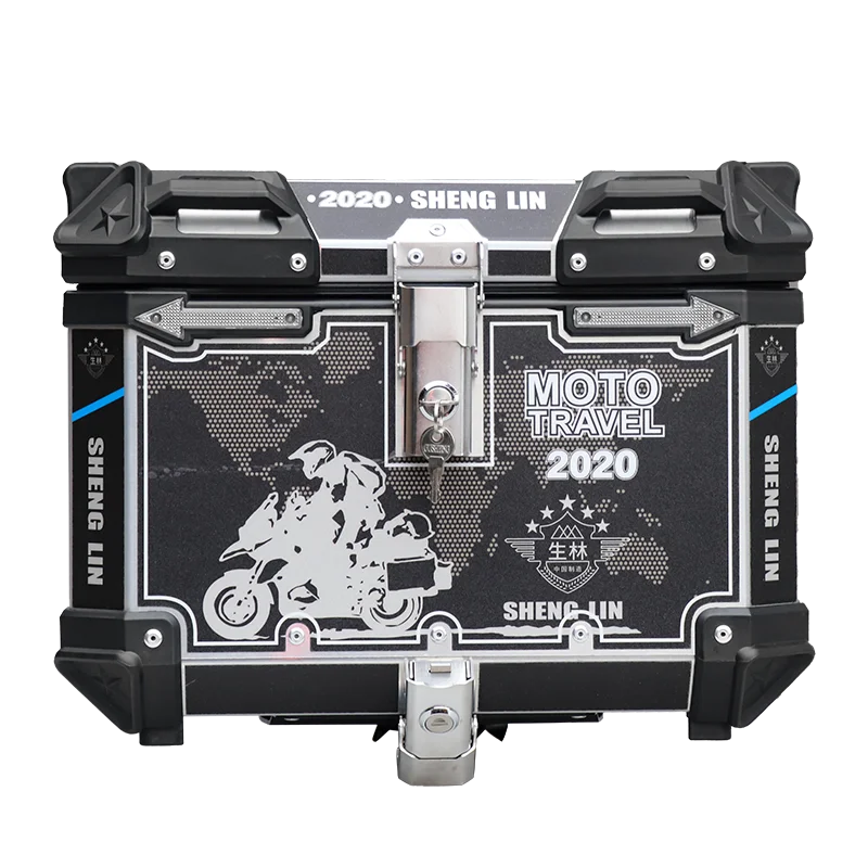 Aluminum Black Side Box Pannier Case For Motorcycle