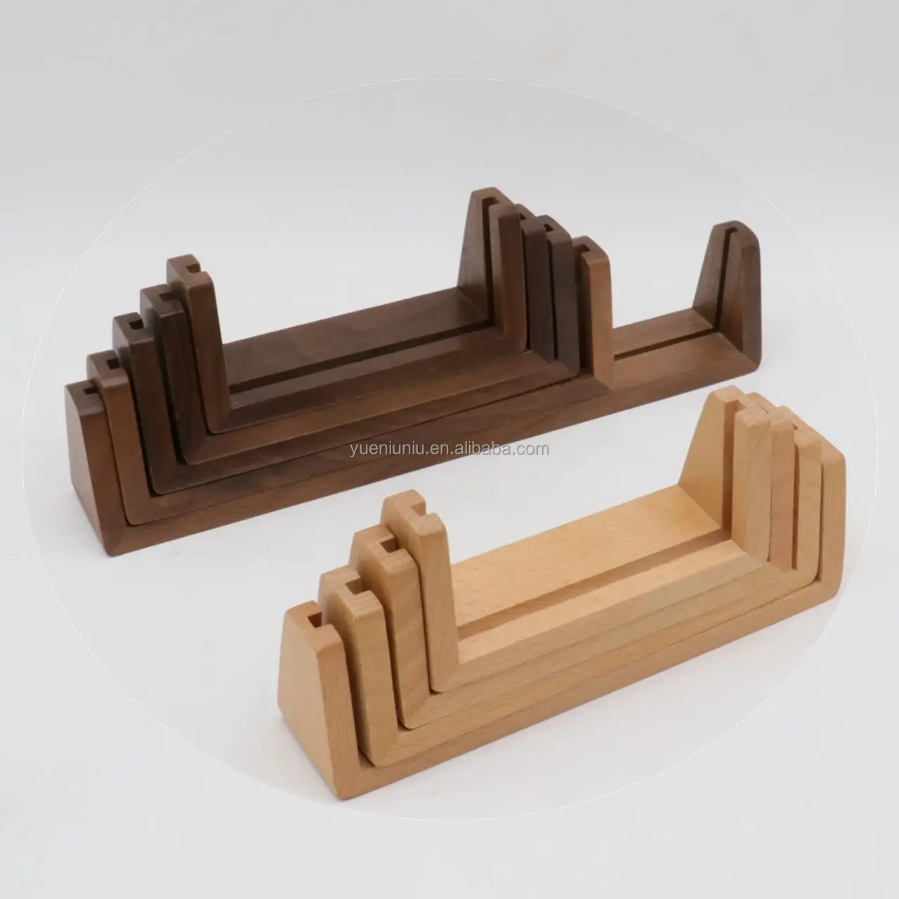 Wholesale Custom Diy Home Decor Wood Photo Frame Stand Base Acrylic Display Led Night Light Lamp