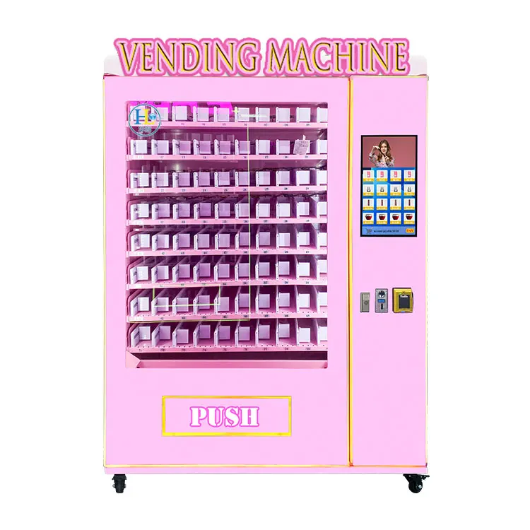 High Quality big vending machine with pusher rod Personalized appearance cosmetics vending machine for small business