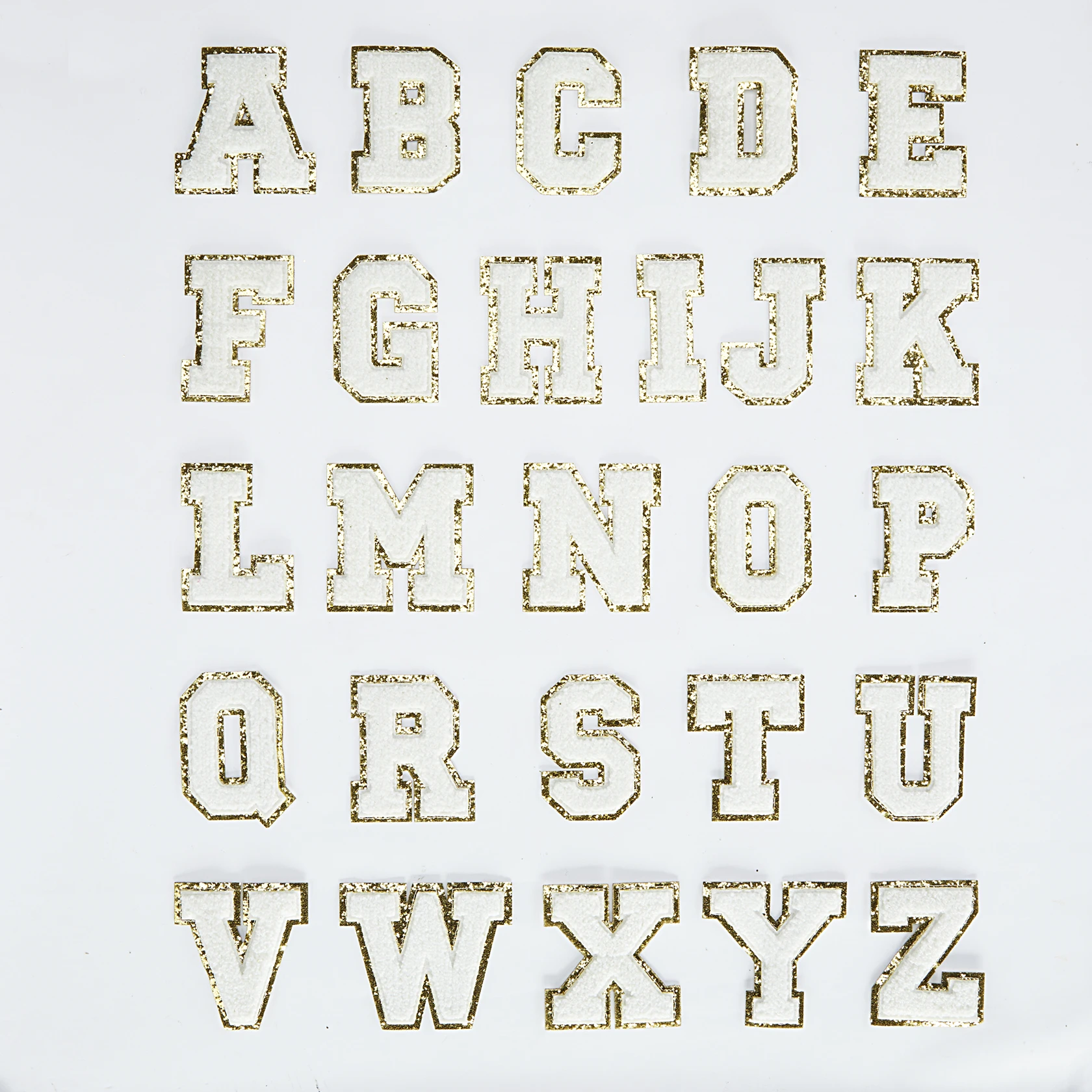 Iron on Chenille Patch Polyester Letter A~Z patch Customized Color