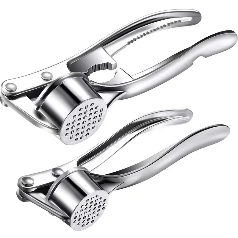 Portable Zinc Alloy Handheld Garlic Press Manual Kitchen Accessories Crusher Squeezer Household Fruit & Vegetable Tools