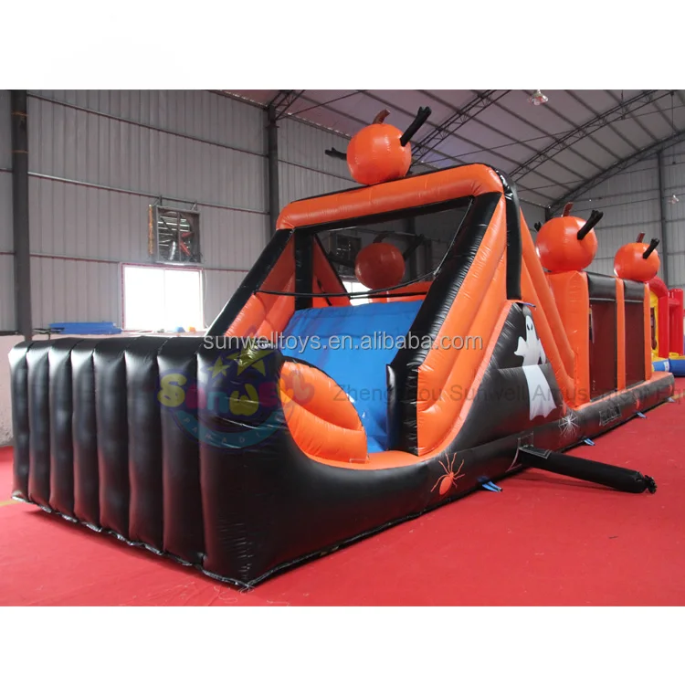 Moonwalk Inflatable Halloween Haunted House,Pumpkin Bouncers for Halloween,Inflatable Bouncy Games for Kids