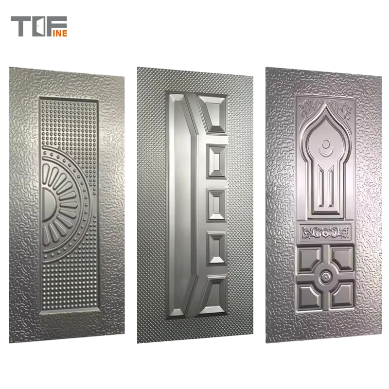 Customized Manufacture Cheap Price New Design Security Metal Interior Steel Panel Door