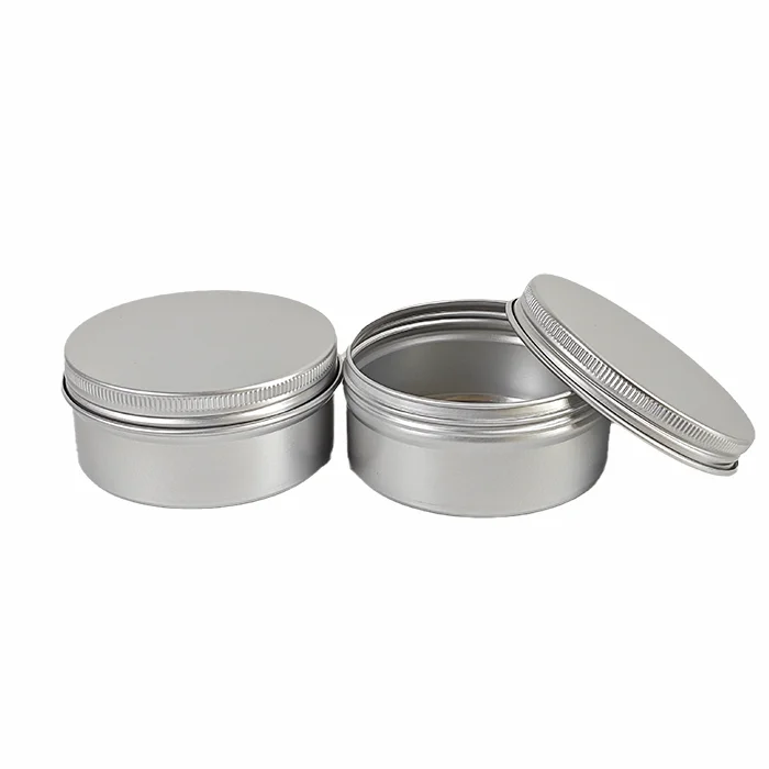 10ml 15ml 25ml 30ml 50ml 60ml 80ml 100ml aluminium jar 50g ointment container 50 ml flat aluminium tin