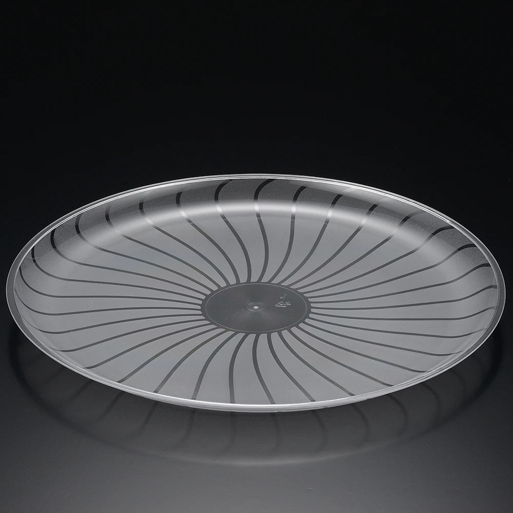 Good price picnic bread round size arab snacks wholesale clear large disposable serving plastic tray