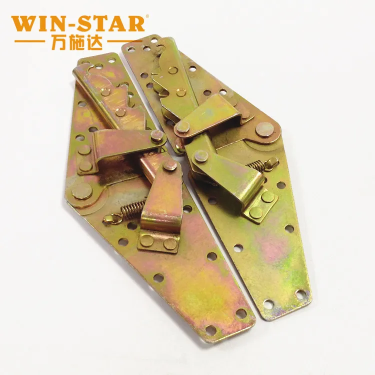 WINSTAR wholesale price metal color zinc 260mm click clack furniture hinge sofa bed mechanism with positions