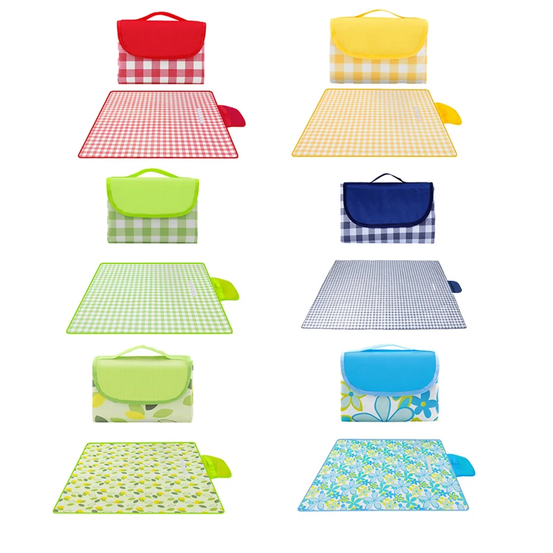 New 2023 fashionable light weight thick pink tourist compact trendy beach camping picnic blanket mat