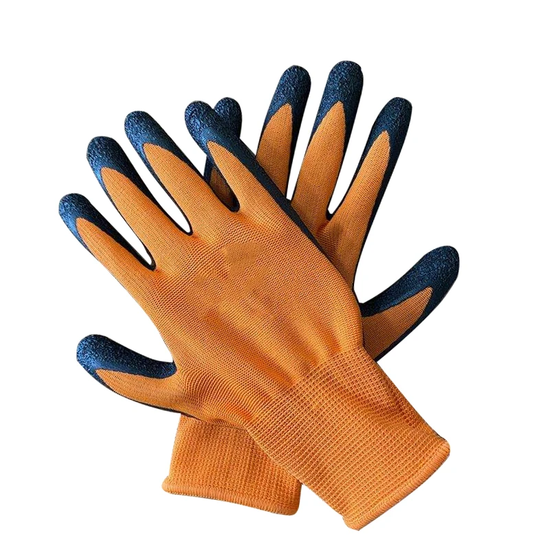 Thirteen needle latex wrinkle protective gloves