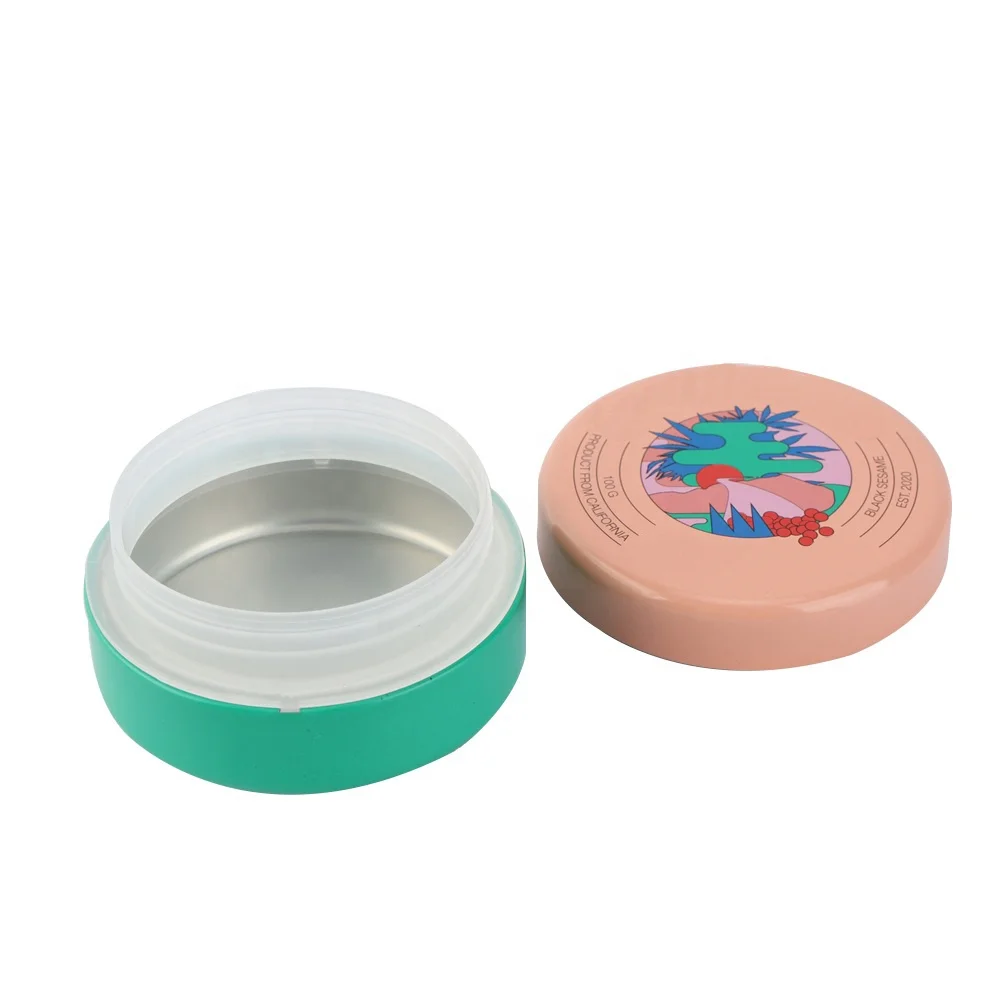 Custom Airtight Child Resistant Safe Lock Childproof Tin Box Mini Circular Box Metal Containers Can Packaging