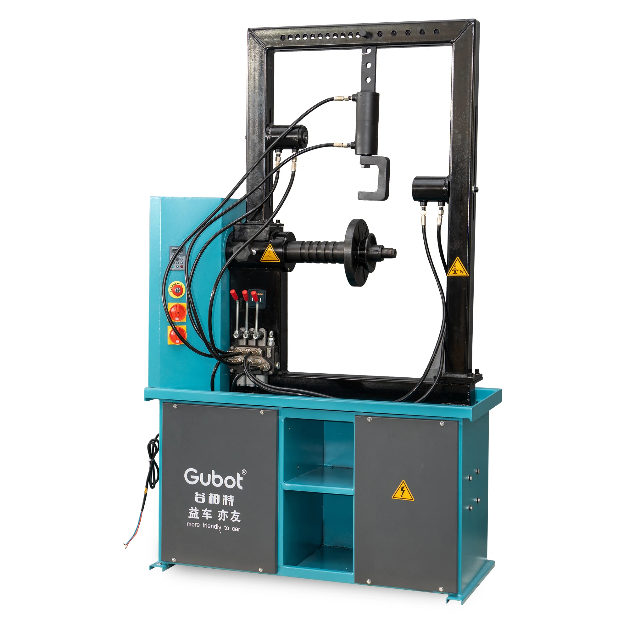 Automatic Vehicle Gubot ZXL1028 Equipment Steel Rim Repair Lathe Machine Iron Rim Straightener