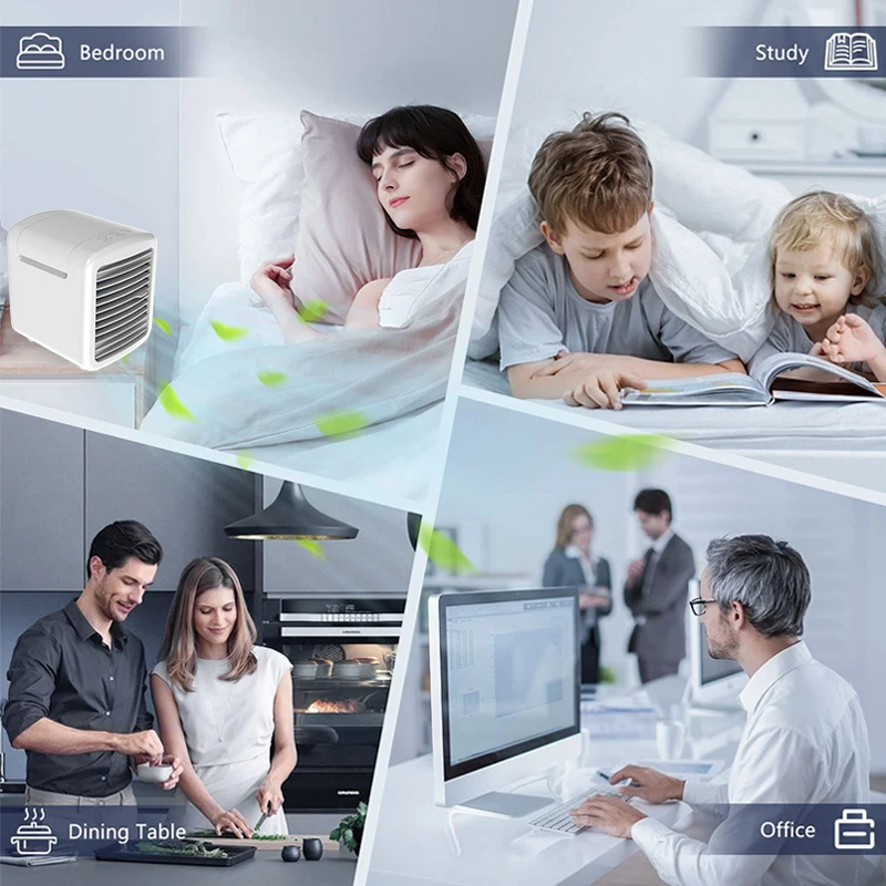 Portable Air Conditioner Cooler Fan Air Conditioning Air Conditioner  Cooler Conditioner for Travel Home