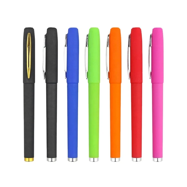 Advertising Customized Logo Innovative Classic Black Plastic Ballpoint Pen for Company