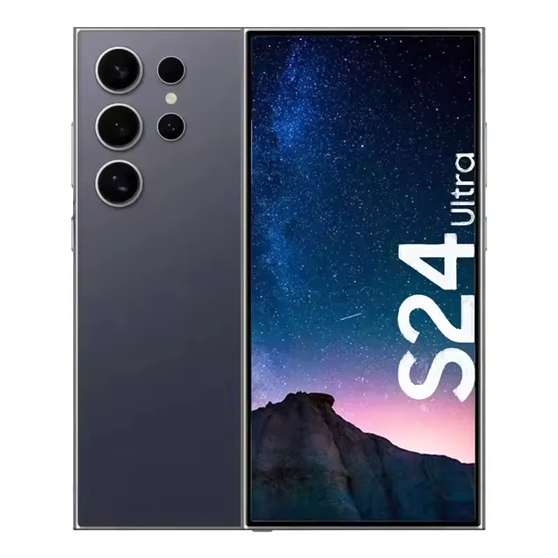 Оптовая продажа оригинальная задняя камера S24 Ultra 12MP глобальная версия 12 ГБ + 1 т 3120x1440 разрешение пикселей новый смартфон 5G