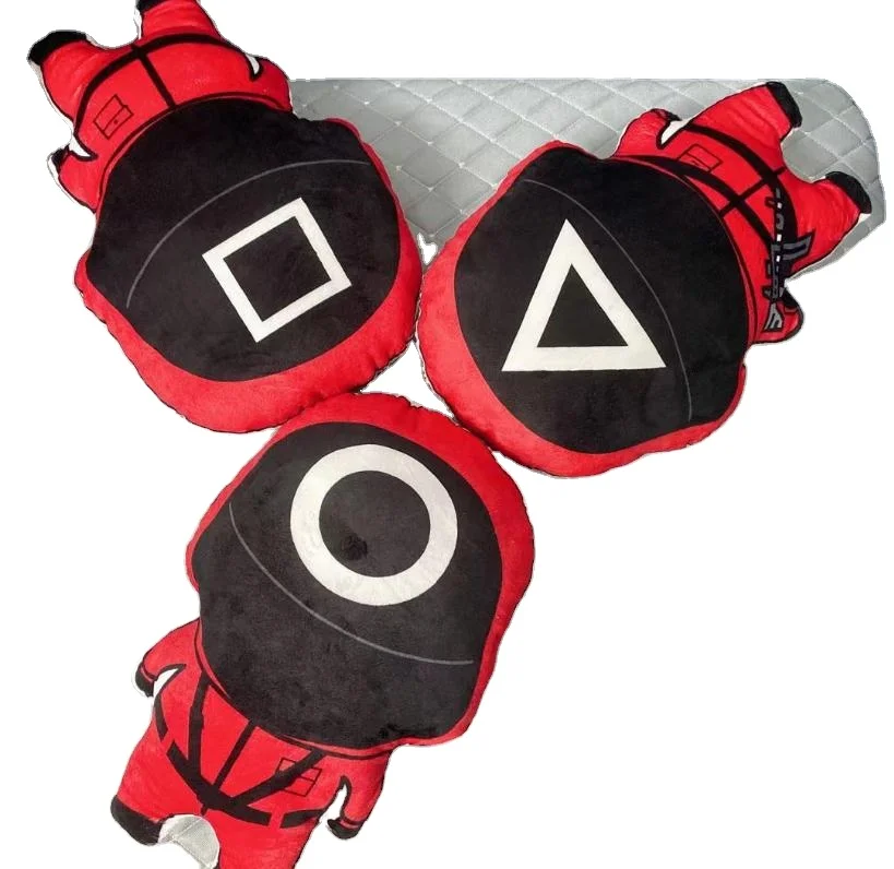 Squid Game Figure Masked Man Doll Cosplay Handmade Plush Squid Game Toy For Christmas Gift