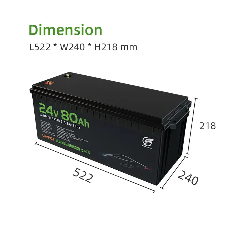 135AH 12V 24v Lithium Iron Phosphate Battery LiFePO4 4WD RV Deep Cycle Battery