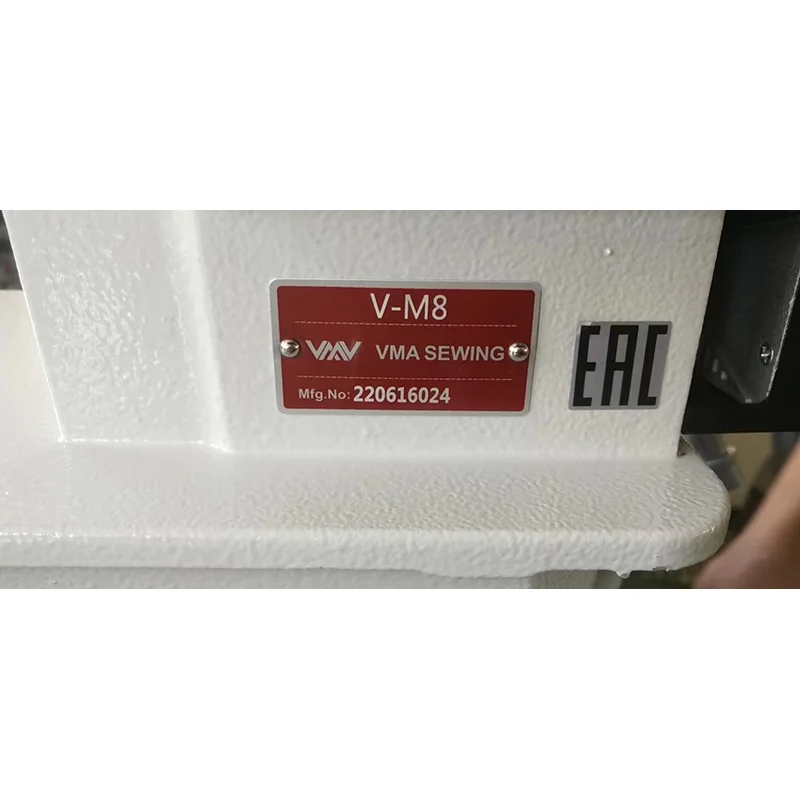 VMA V-M8 прямая положение иглы скорость регулируемая одноиголочная швейная машина с функцией вышивки закрытых стежков цена! Сменный ЖК-экран