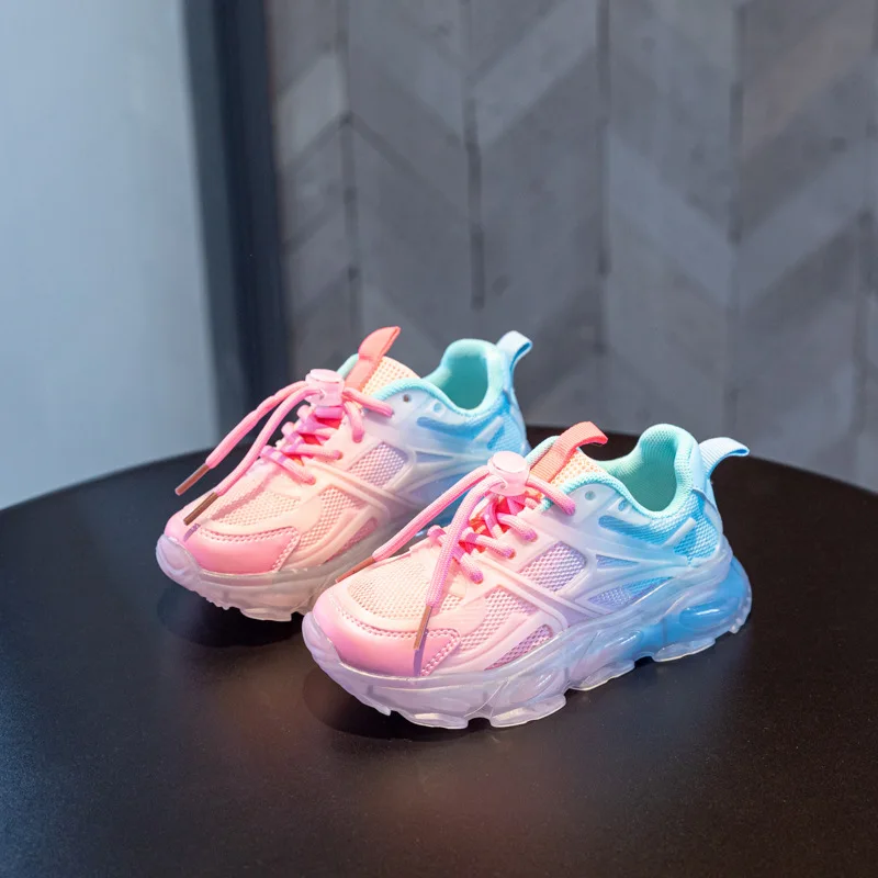 New styles fashion lightweight wholesale sports stock  girl  boy shoes kids teenage  children shoes sneakers