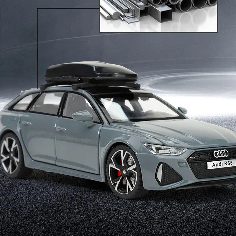 ZXY 1/32 RS6 звуковая и световая отдвижная дверь модель автомобиля из сплава игрушки для детей 4S подарки магазина