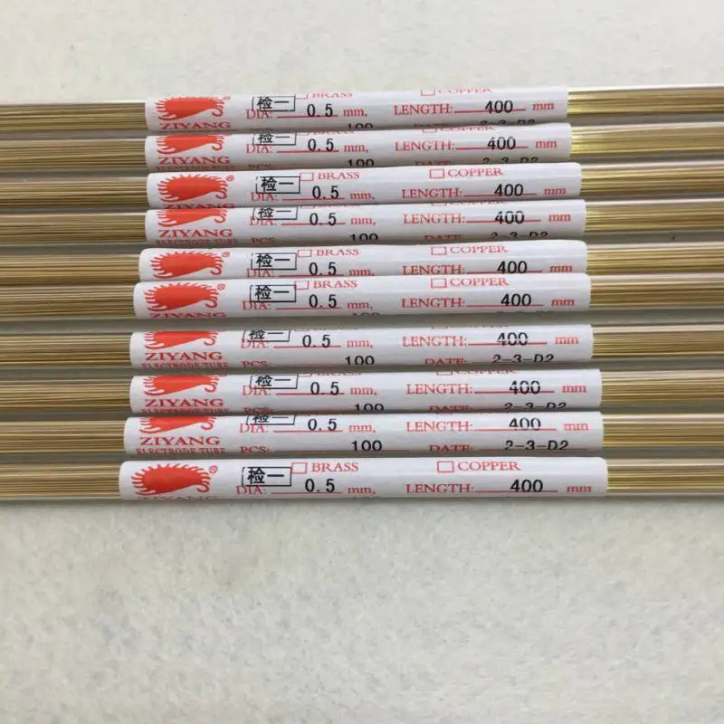 Single Hole EDM Brass Tubes,Multi Hole EDM Brass Electrode Tubes Diameter 0.1-8.0mm