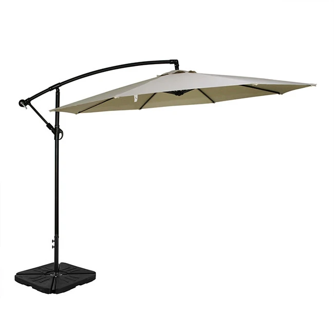 high quality huge garden umbrella white color with led light