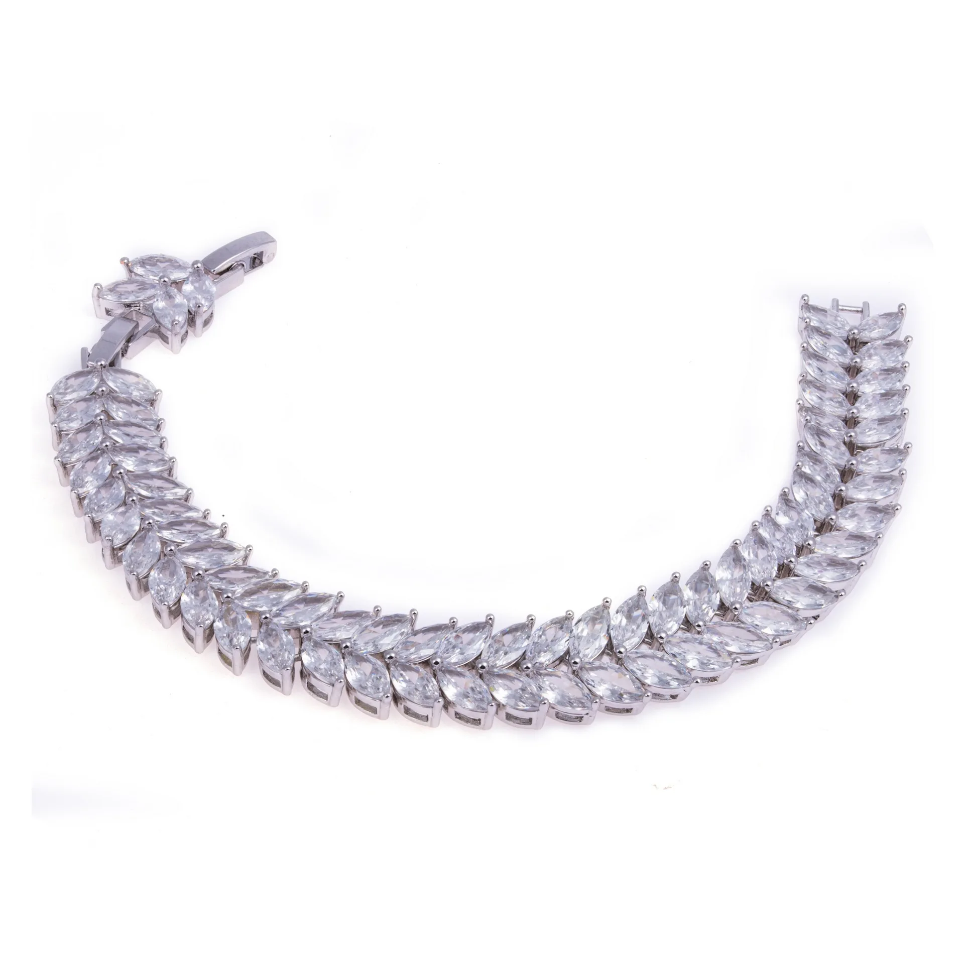 Bling Bling Cubic Zircon Bracelet Zirconia Grain Bracelet Ivy Leaves Bracelet Product
