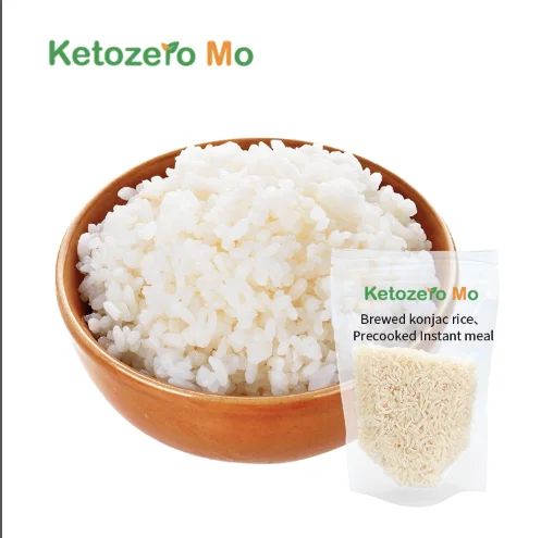 Hot sale Foods Halal Vegan Instant Keto Konjac Rice Malaysia Halal Healthy Food Self Heating Rice