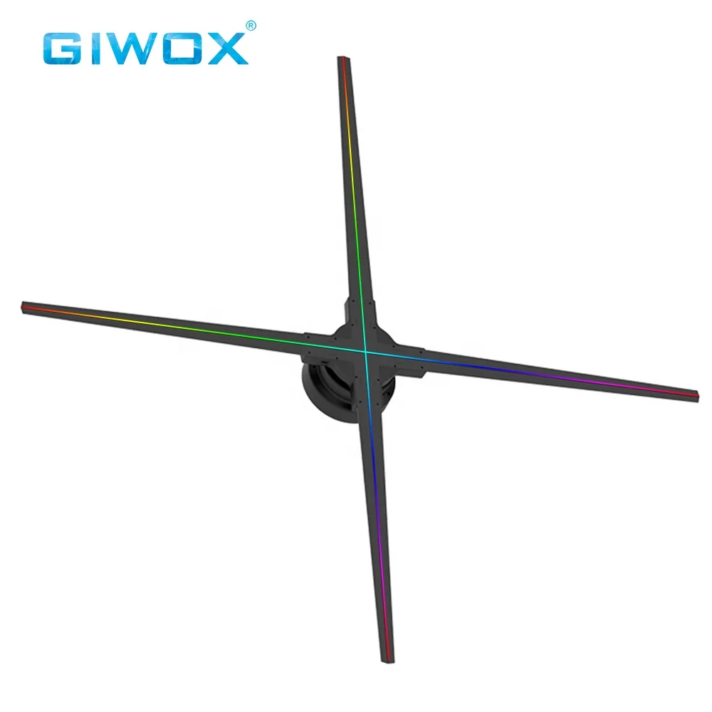 Giwox holo-70 голограмма 3D 1024px с поддержкой Wi-Fi экран дисплея рекламы голографический дисплей