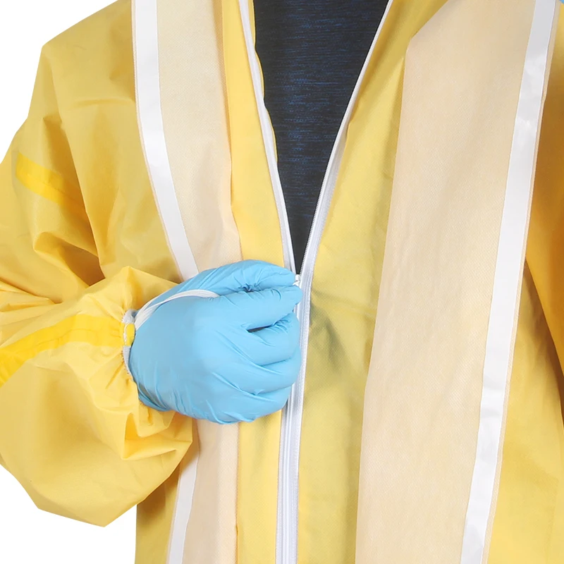 High performance chemical high quality suit Type 3/4/5/6 levels coverall against chemical jets and sprays safety clothing