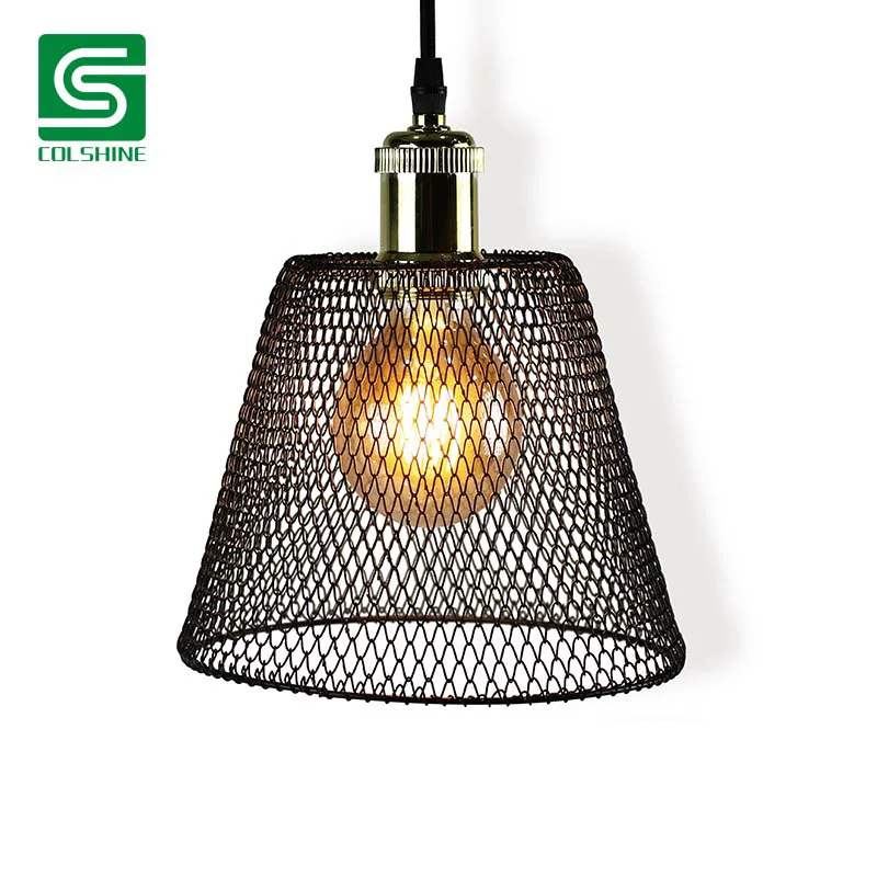 Antique Hanging Lamp Deformable Lampshade Metal Pendant Light Lamp Cover