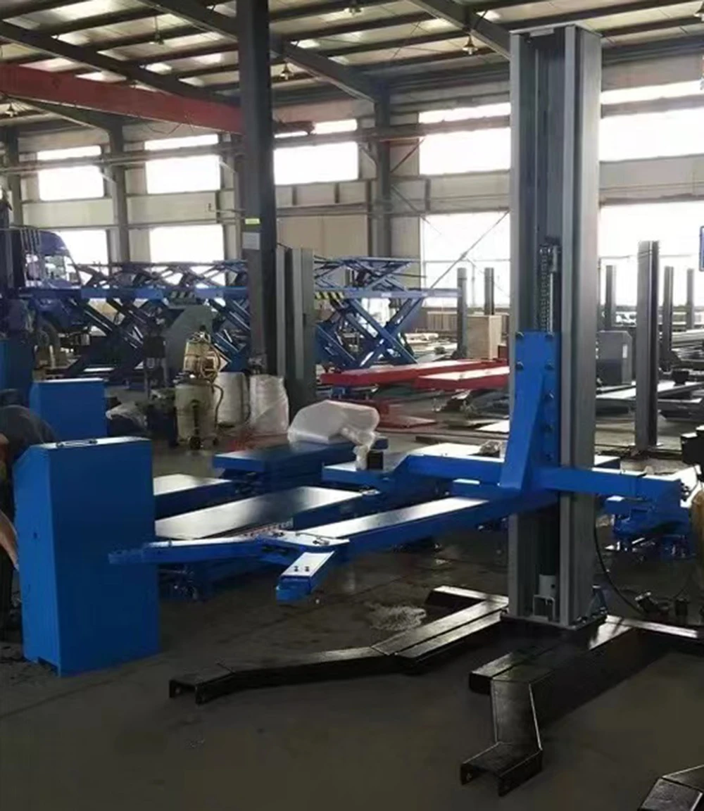 Eco-way Vehicle Equipment Single Post Car Lift Mobile One Lifting System Single Post Lift Car
