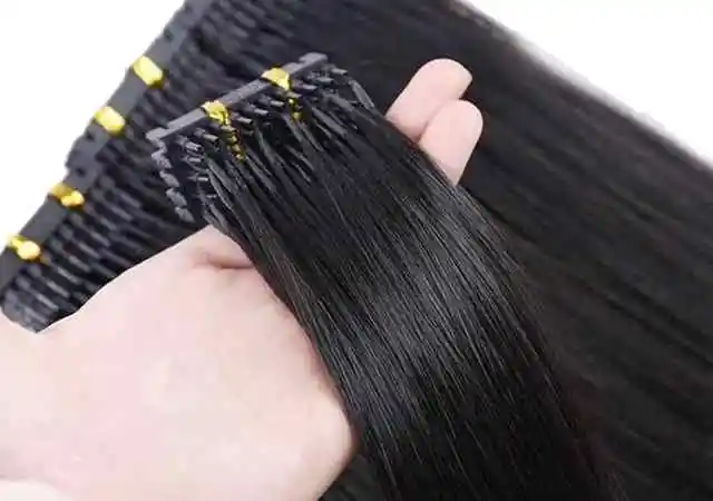 100% Cuticle Aligned Keratin Straight 6d Human Hair Extension Machine Natural Color Russian Hair Fedex/ DHL 6D Hairextension