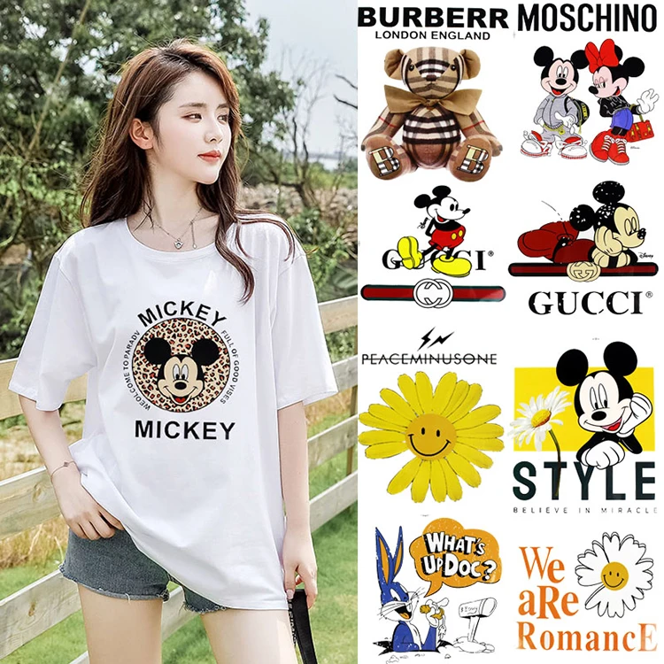 
Fashion T-shirts Custom Printing T-shirt Heat Transfer For Transfer Printing For Garment With Printed Heat transfer Sticker 