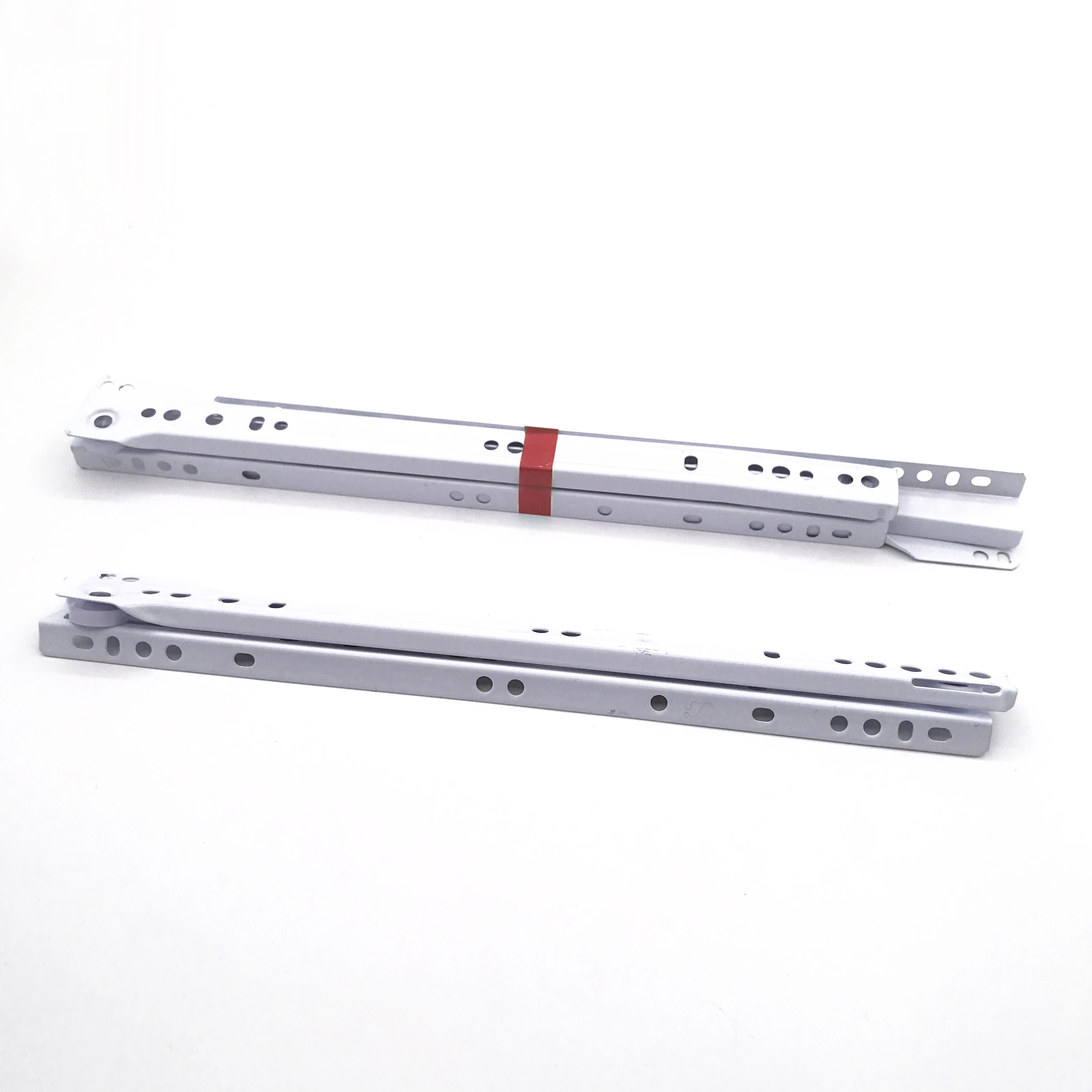 White Metal Telescopic Drawer Slides Fgv Powder Coated Drawer Slide