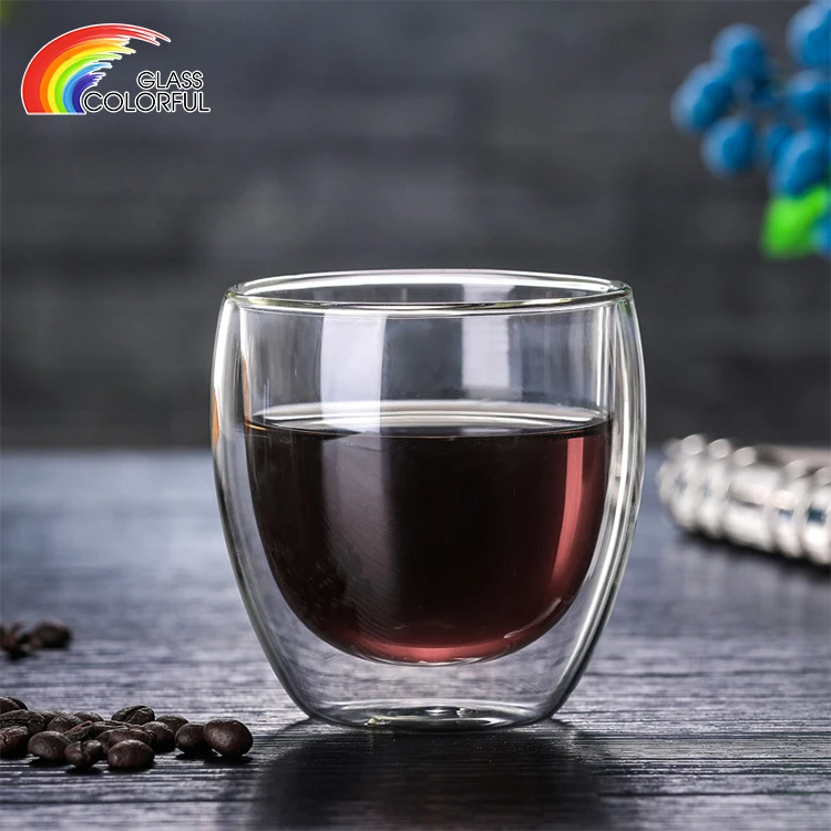 Кружки из боросиликатного стекла высокого качества с двойными стенками 250/350/450/500 мл прозрачная чашка для кофе/чая хорошее качество вина/стекла