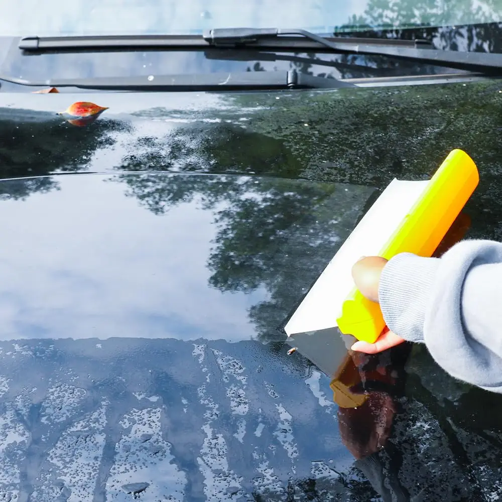 Car Squeegee 12 inch Silicone Squeegee Automotive Water Wiper for Car Drying,Flexible T-Bar Water Blade for Car,Windshield,Glass